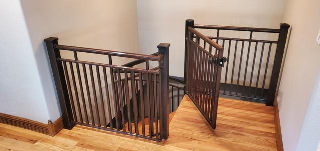 Custom railings with matching gate