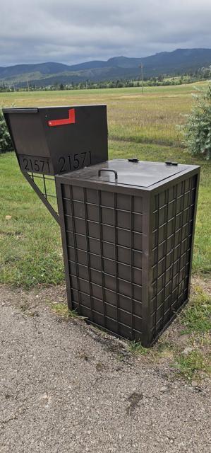 Custom steel mailbox with package box enclosure