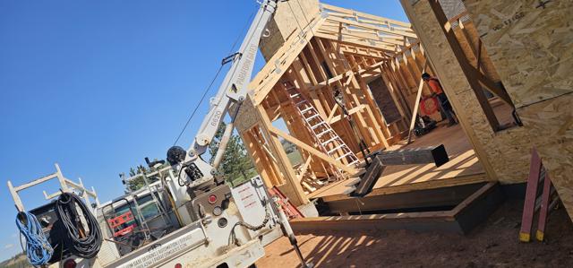 Crane work on a Paraform job site